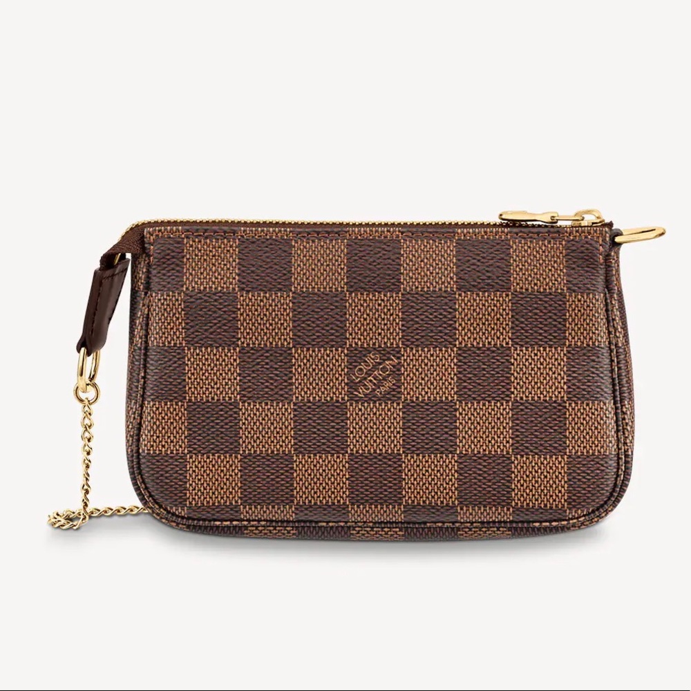 Brand new unicorn mini pochette damier ebene full set